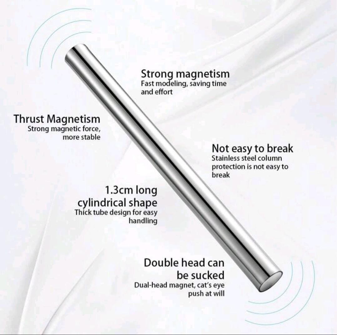 Magneettityökalu Cat Eye geeleille hopea