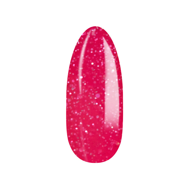 Punainen geelilakka glitter Finnails