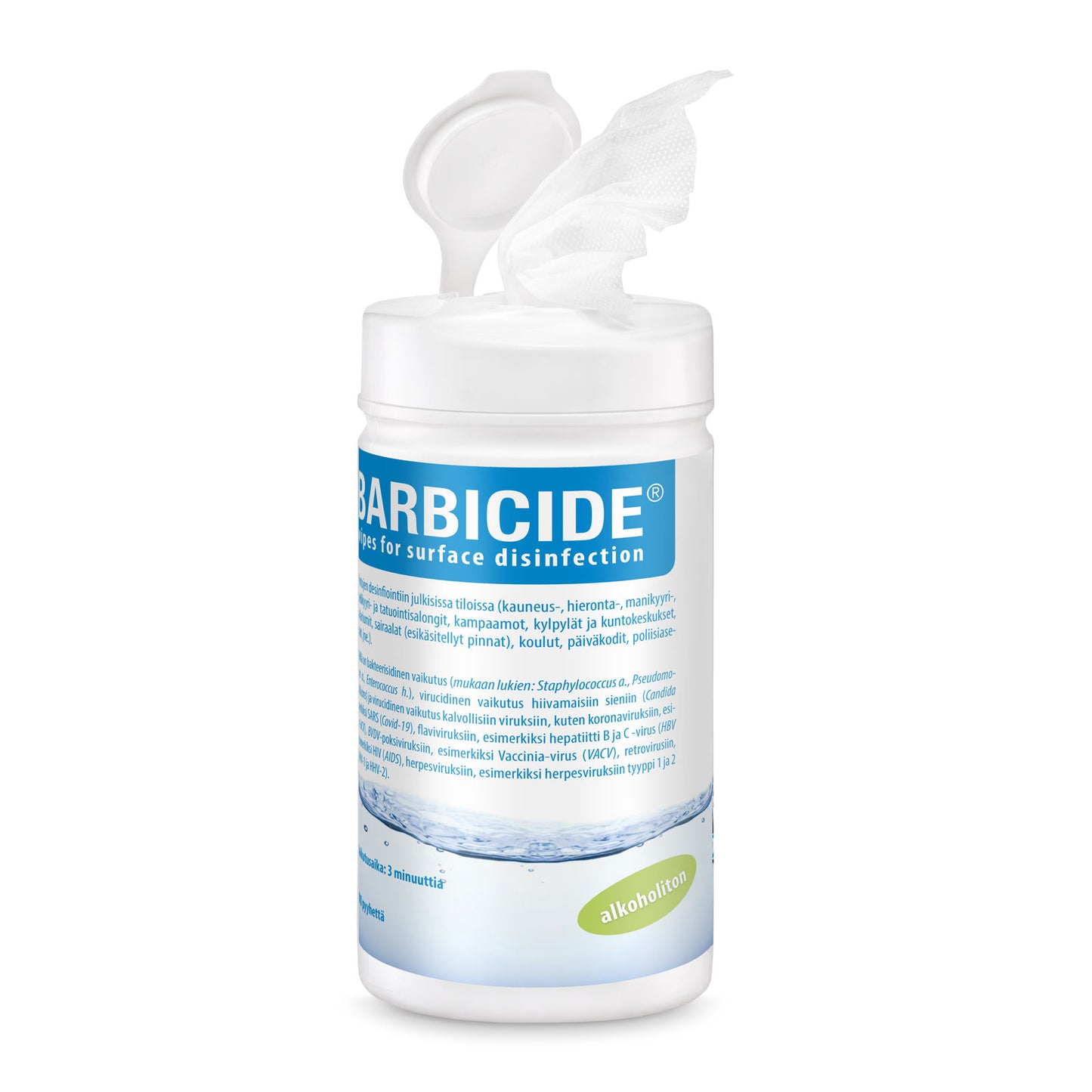 BARBICIDE® desinfioivat pyyhkeet 100kpl