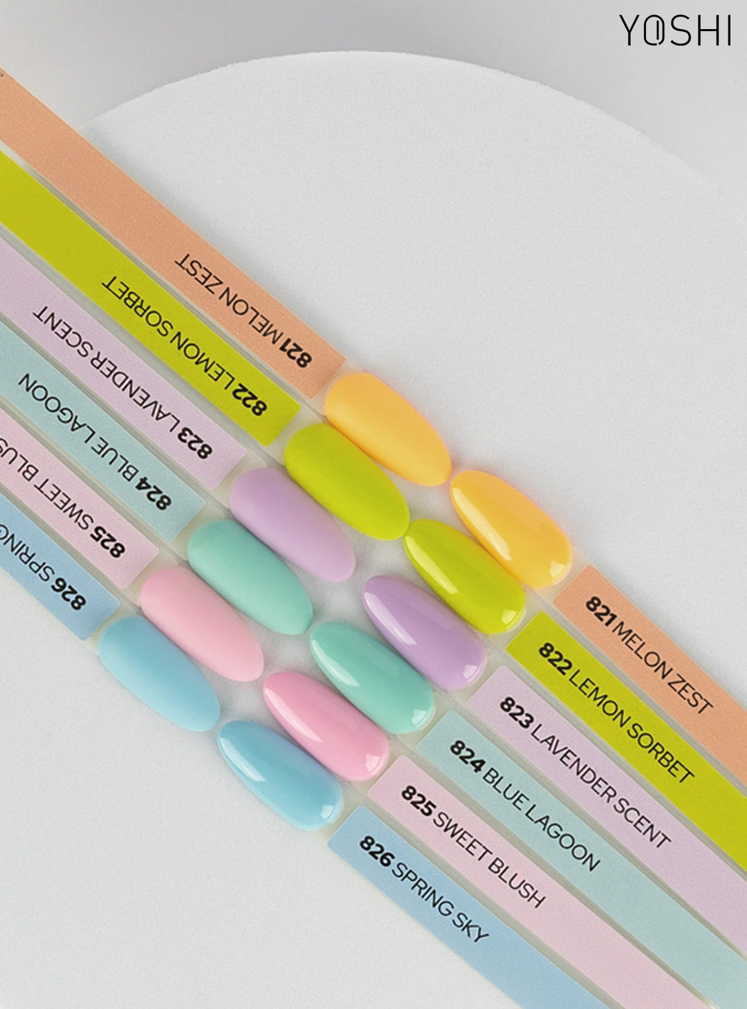 Pastellinen geelilakka Yoshi Finnails