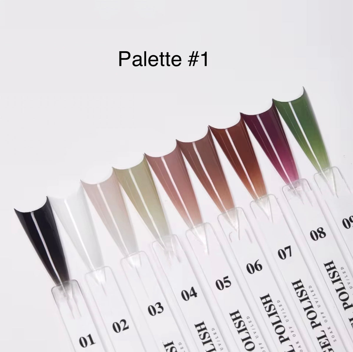 LacShary Ombre -maalausgeeli paletti