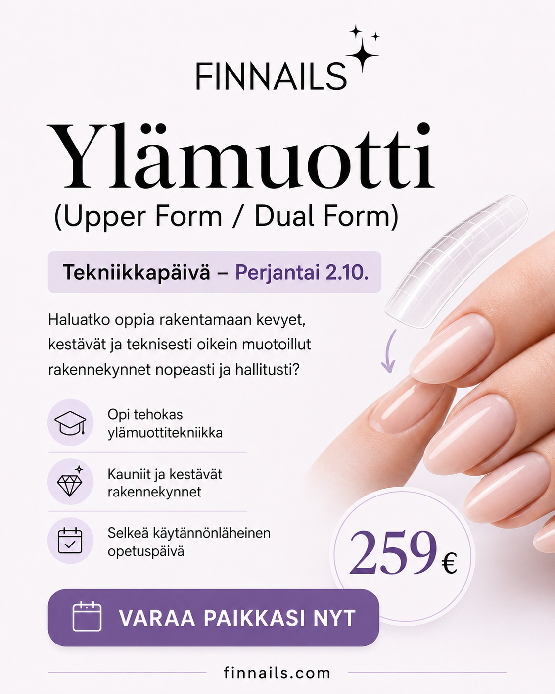 Ylämuotti (upperform/ dual form) - tekniikkapäivä. Perjantai 6.11.